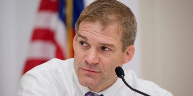 UNITED STATES - MAY 09: Rep. Jim Jordan, R-Ohio, speaks at a forum in Rayburn called a Conversations with Conservatives to discuss issues including appropriations and the upcoming reconciliation package. (Photo By Tom Williams/CQ Roll Call)