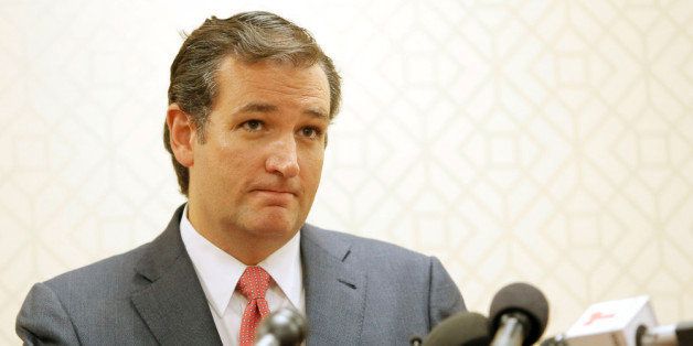 DALLAS, TX - AUGUST 20: Sen. Ted Cruz (R-TX) speaks during a press conference at the Hilton Anatole on August 20, 2013 in Dallas, Texas. Cruz is staging events across Texas sharing his plan to defund U.S. President Barack Obama's Affordable Care Act. (Photo by Brandon Wade/Getty Images)