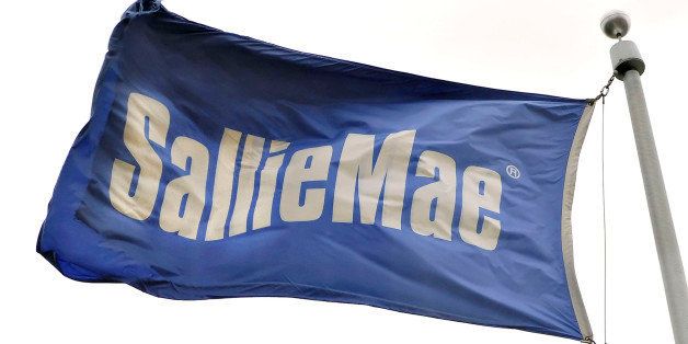 UNITED STATES - APRIL 16: A flag flies outside a Sallie Mae building in Reston, Virginia, a suburb of Washington D.C., Monday, April 16, 2007. SLM Corp., known as Sallie Mae, accepted a $25 billion takeover bid from a group led by J.C. Flowers & Co., taking private the largest U.S. provider of student loans. (Photo by Carol T. Powers/Bloomberg via Getty Images)