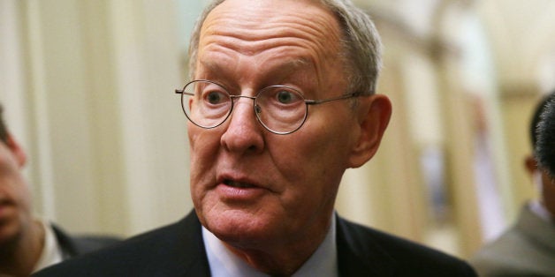 WASHINGTON, DC - OCTOBER 11: U.S. Sen. Lamar Alexander (R-TN) speaks to members of the media at the Capitol October 11, 2013
