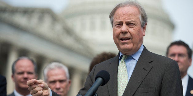 UNITED STATES - SEPTEMBER 26: Rep. Ed Whitfield, R-Ky., speaks at the House Triangle during Coal Caucus' news conference on the EPA's recently proposed greenhouse gas standards for new power plants on Thursday, Sept. 26, 2013. (Photo By Bill Clark/CQ Roll Call)