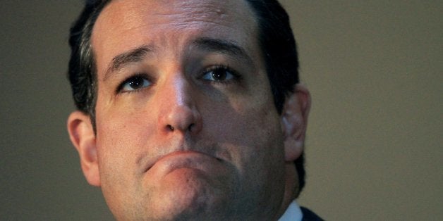 Sen. Ted Cruz (R-TX) attends the annual Reagan Republican Dinner as the key speaker in Des Moines, Iowa, Friday, October 25,