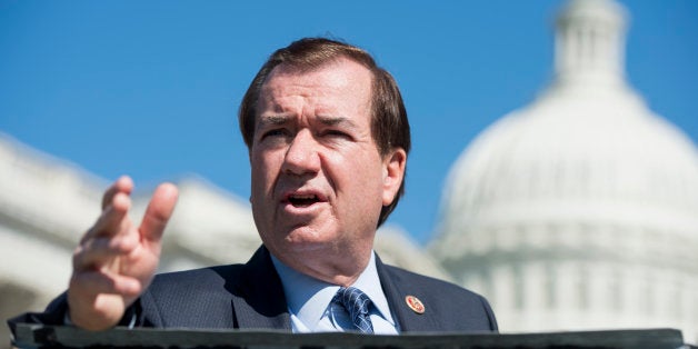 UNITED STATES - APRIL 25: Rep. Ed Royce, R-Calif., speaks during a news conference outside of the Capitol on Thursday, April