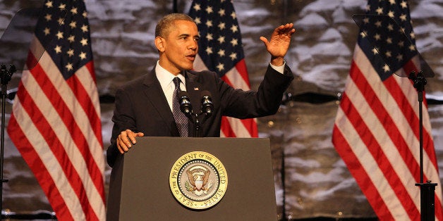 WASHINGTON, DC - OCTOBER 31: US President Barack Obama speaks at the SelectUSA Investment Summit on October 31, 2013 in Wash