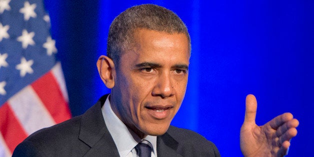 WASHINGTON, DC - NOVEMBER 04: US President Barack Obama delivers remarks at an Organizing for Action 'Obamacare Summit' at the St. Regis Hotel on November 4, 2013 in Washington, D.C. Obama spoke on health care and rallied over 200 supporters to get uninsured consumers to purchase a plan through the Affordable Care Act. (Photo by Ron Sachs-Pool/Getty Images)