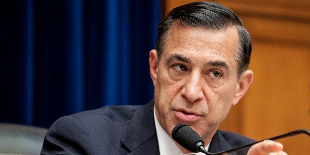 Representative Darrell Issa, a Republican from California, chairs a House Oversight and Government Reform Committee hearing in Washington, D.C., U.S., on Wednesday, Nov. 13, 2013. Republican lawmakers criticized potential security flaws in the U.S. health exchanges as Obama administration officials said they have made protecting customer privacy a top priority in their efforts to fix the website. Photographer: Pete Marovich/Bloomberg via Getty Images 