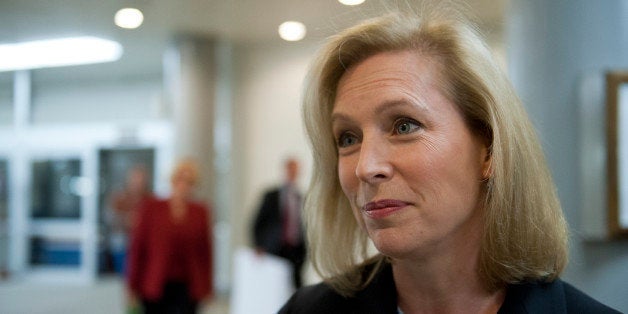 UNITED STATES - Nov 20: Sen. Kristen Gillibrand, D-NY., arrives at the U.S. Capitol on November 20, 2013 via way of the senate subway. (Photo By Douglas Graham/CQ Roll Call)