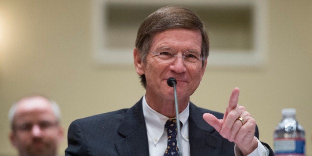 UNITED STATES - MARCH 6: Chairman of the Science, Space, and Technology Committee Lamar Smith, R-Texas, makes his case for fu