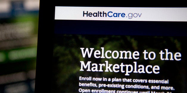 The Healthcare.gov website is displayed on laptop computers arranged for a photograph in Washington, D.C., U.S., on Thursday, Oct. 24, 2013. The failure of Obamacare's website to process millions of applications drew fire from contractors who said more time was needed for final testing and from lawmakers who traded criticism over political motivations. Photographer: Andrew Harrer/Bloomberg via Getty Images