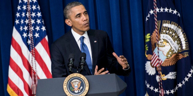 US President Barack Obama speaks on healthcare during the White House Youth Summit at the White House on December 4, 2013 in