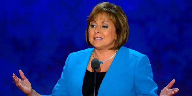 New Mexico Governor Gov. Susana Martinez speaks to the delegation at the Republican National Convention in Tampa, Florida, Wednesday, August 29, 2012. (Harry E. Walker/MCT via Getty Images)