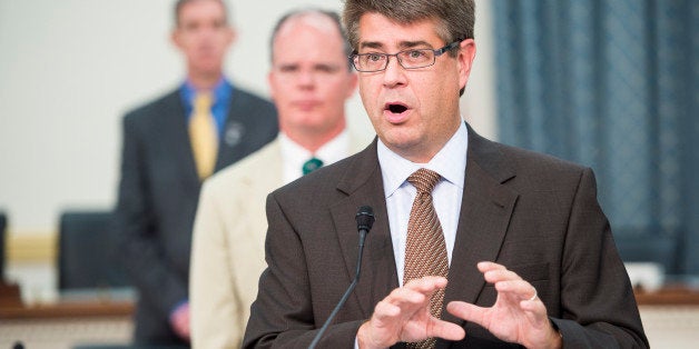 UNITED STATES - JULY 23: Rep. Lee Terry, R-Neb., speaks during the news conference in the Rayburn House Office Building on the Keystone XL Pipeline on Monday, July 23, 2012. (Photo By Bill Clark/CQ Roll Call)