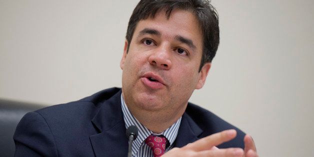 UNITED STATES - MAY 09: Rep. Raul Labrador, R-Idaho, speaks at a forum in Rayburn called a Conversations with Conservatives to discuss issues including appropriations and the upcoming reconciliation package. (Photo By Tom Williams/CQ Roll Call)