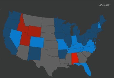 2010 Election Landscape: Most States Still Blue Despite GOP Gains ...