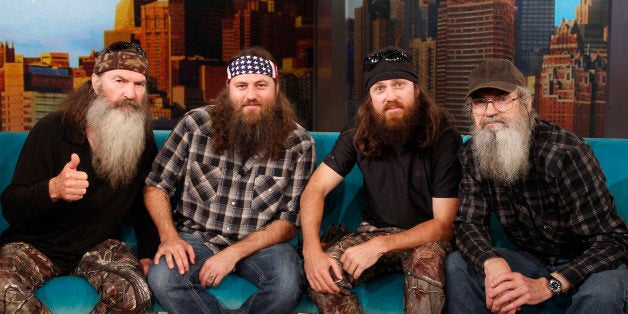 THE VIEW - (5.8.13) On today's show, guest co-host Amy Schumer (?Inside Amy Schumer?); Bill O?Reilly (?The O?Reilly Factor?), the cast of ?Duck Dynasty?; and musical guest Pistol Annies. 'The View' airs Monday-Friday (11:00 am-12:00 pm, ET) on the ABC Television Network. (Photo by Lou Rocco/ABC via Getty Images) PHIL ROBERTSON, WILLIE ROBERTSON, JASE ROBERTSON, SI ROBERTSON