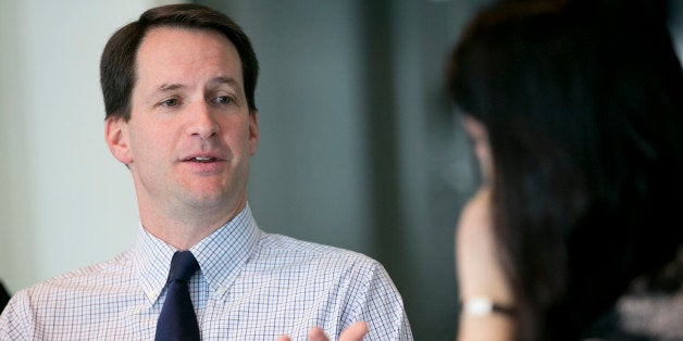 Representative James 'Jim' Himes, a Democrat from Connecticut, speaks during an interview in Washington, D.C., U.S., on Thurs