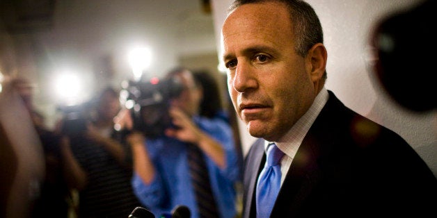 SACRAMENTO, CA - JULY 23: California State Senate President Pro Tem Sen. Darrell Steinberg (D-Sacramento) speaks with reporters before going into caucus to discuss the vote on a solution to the state's budget problem July 23, 2009 in Sacramento, California. California Gov. Arnold Schwarzenegger and legislative leaders reached a budget deal June 20 to close California's $26 billion budget gap. (Photo by Max Whittaker/Getty Images)