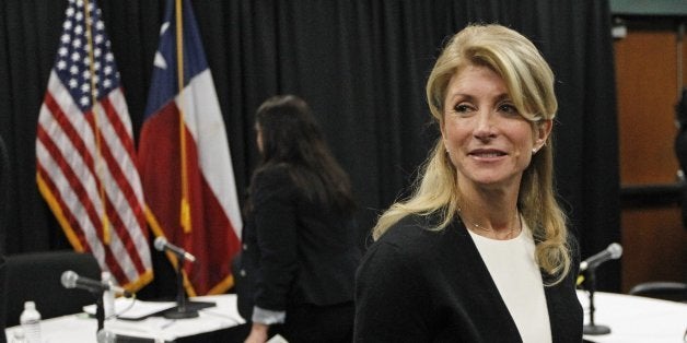 Texas state Sen. Wendy Davis, a candidate for Texas governor, attends an education roundtable in Arlington, Texas, on Thursday, Jan. 9, 2014. (Ron T. Ennis/Fort Worth Star-Telegram/MCT via Getty Images)