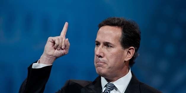 Former US Republican Senator from Pennsylvania Rick Santorum speaks at the Conservative Political Action Conference (CPAC) in National Harbor, Maryland, on March 15, 2013. AFP PHOTO/Nicholas KAMM (Photo credit should read NICHOLAS KAMM/AFP/Getty Images)