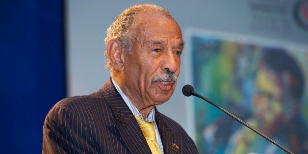 WASHINGTON, DC - SEPTEMBER 19: U.S. Representative John Conyers Jr. speaks at the Jazz Concert on Day 2 of the 43rd Annual Legislative Conference on September 19, 2013 in Washington, DC. (Photo by Earl Gibson III/WireImage,)