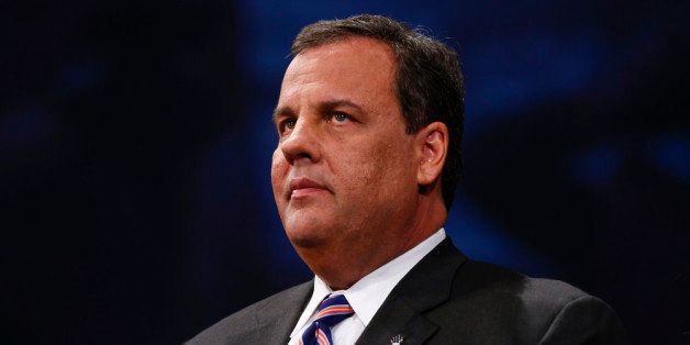 TRENTON, NJ - JANUARY 21: New Jersey Gov. Chris Christie listens to a speaker after being sworn in for his second term on January 21, 2014 at the War Memorial in Trenton, New Jersey. Christie begins his second term amid controversy surrounding George Washington Bridge traffic and Hurricane Sandy relief distribution. (Photo by Jeff Zelevansky/Getty Images)