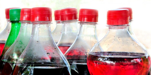 carbonated soft drink bottles...