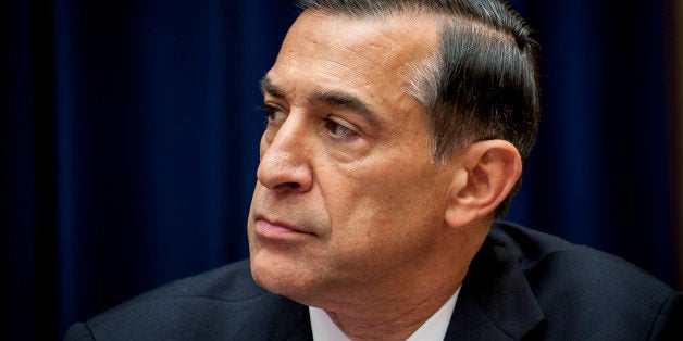 Representative Darrell Issa, a Republican from California, chairs a House Oversight and Government Reform Committee hearing in Washington, D.C., U.S., on Wednesday, Nov. 13, 2013. Republican lawmakers criticized potential security flaws in the U.S. health exchanges as Obama administration officials said they have made protecting customer privacy a top priority in their efforts to fix the website. Photographer: Pete Marovich/Bloomberg via Getty Images 