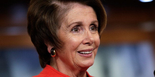 WASHINGTON, DC - JANUARY 09: House Minority Leader Nancy Pelosi (D-CA) answers questions during her weekly press conference January 9, 2014 in Washington, DC. During the press conference Pelosi commented on pending legislation on extending unemployment insurance. (Photo by Win McNamee/Getty Images)