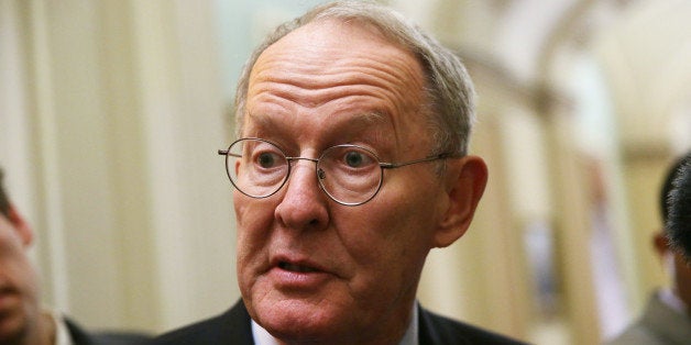 WASHINGTON, DC - OCTOBER 11: U.S. Sen. Lamar Alexander (R-TN) speaks to members of the media at the Capitol October 11, 2013 on Capitol Hill in Washington, DC. On the 11th day of a U.S. Government shutdown, President Barack Obama spoke with Speaker Boehner on the phone and they agreed that they should keep talking. (Photo by Alex Wong/Getty Images)