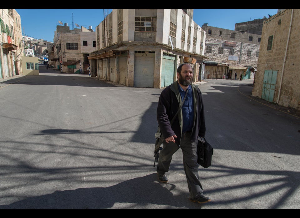 Armed Israeli settler