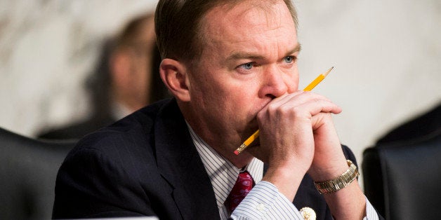 UNITED STATES - DECEMBER 6: Rep. Mick Mulvaney, R-S.C., participates in the Joint Economic Committee hearing on 'Fiscal Cliff: How to Protect the Middle Class, Sustain Long-Term Economic Growth, and Reduce the Federal Deficit' on Thursday, Dec. 6, 2012. (Photo By Bill Clark/CQ Roll Call)