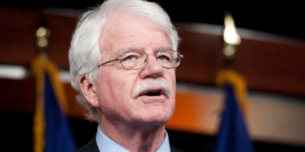 UNITED STATES ? DECEMBER 15: Rep. George Miller, D-Calif., speaks during a news conference to announce efforts to oppose legislation to roll back Defense cuts on Thursday, Dec. 15, 2011. (Photo by Bill Clark/CQ Roll Call)