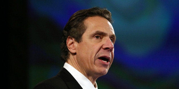 ALBANY, NY - JANUARY 08: New York State Governor Andrew Cuomo gives fourth State of the State address on January 8, 2014 in Albany, New York. Among other issues touched on at the afternoon speech in the state's capital was the legalization of medical marijuana, and New York's continued economic recovery. Cuomo has been discussed as a possible Democratic candidate for the 2016 presidential race. (Photo by Spencer Platt/Getty Images)