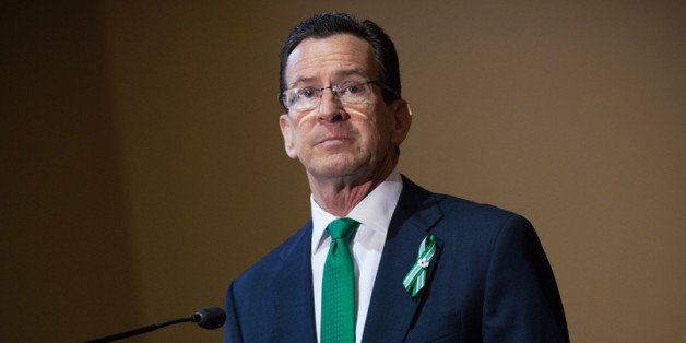 HARTFORD, CT - APRIL 4: Connecticut Gov. Dannel Malloy speaks during the gun control law signing event at the Connecticut Capitol pril 4, 2013 in Hartford, Connecticut, After more than 13 hours of debate, the Connecticut General Assembly approved the gun-control bill early April 4, that proponents see as the toughest-in-the-nation response to the Demember 14, 2012 Newtown school shootings. (Photo by Christopher Capozziello/Getty Images)