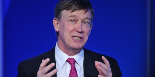 Colorado Governor John Hickenlooper speaks during the 'Energy 2020: States and Business Leading Innovation' summit on February 24, 2014 at the Newseum in Washington, DC. AFP PHOTO/Mandel NGAN (Photo credit should read MANDEL NGAN/AFP/Getty Images)