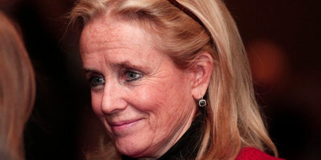 SOUTHGATE, MI - FEBRUARY 24: Debbie Dingell, wife of U.S. Rep. John Dingell (D-MI), 87, the longest serving member of Congress in U.S. history, attends a luncheon where Dingell announced his retirement February 24, 2014 in Southgate, Michigan. Dingell began serving in Congress in 1955, taking over the seat his father vacated. (Photo by Bill Pugliano/Getty Images)