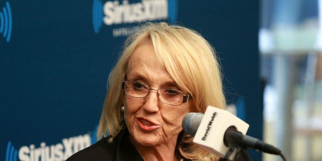 NEW YORK, NY - APRIL 22: Arizona Governor Jan Brewer visits 'David Webb's American Forum' at SiriusXM studios in New York on April 22, 2013. (Photo by Robin Marchant/Getty Images)