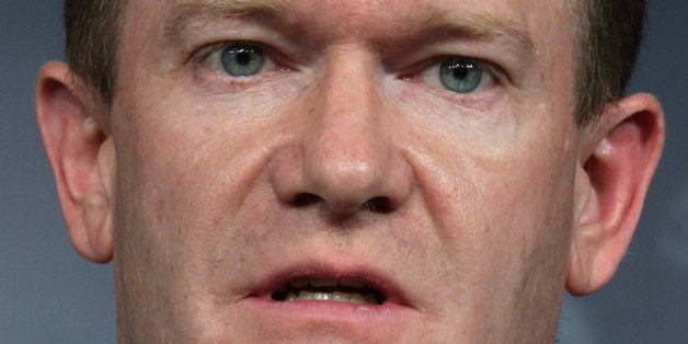 WASHINGTON, DC - DECEMBER 06: U.S. Sen. Christopher Coons (D-DE) speaks during a news conference about the conflict in Syria