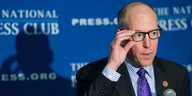 UNITED STATES - MARCH 11: Rep. Greg Walden, R-Ore., chairman of the National Republican Congressional Committee, speaks to th