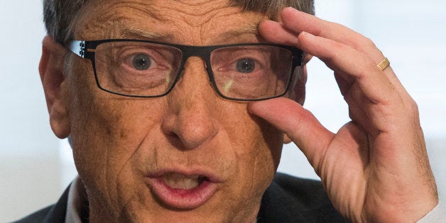 Philanthropist Bill Gates, co-founder of the Bill and Melinda Gates Foundation, speaks about agriculture at the US Capitol in Washington, DC, on March 13, 2014. AFP PHOTO / Jim WATSON (Photo credit should read JIM WATSON/AFP/Getty Images)