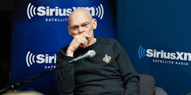 NEW YORK, NY - JANUARY 09: Democratic strategist/ author James Carville is interviewed with co-author Mary Matalin during a broadcast of 'Smerconish Book Club' on SiriusXM's POTUS Channel at SiriusXM Studios on January 09, 2014 in New York City. (Photo by Cindy Ord/Getty Images)