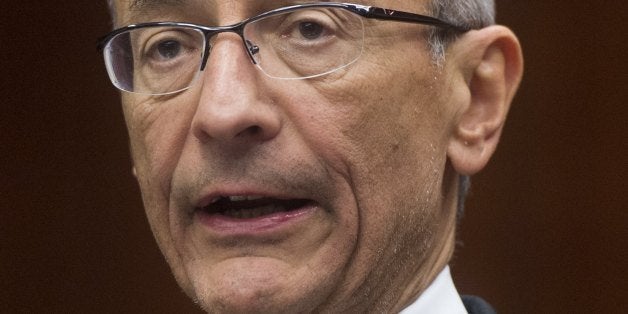 White House counselor John Podesta speaks at the Center for Strategic and International Studies (CSIS) in Washington on Febru