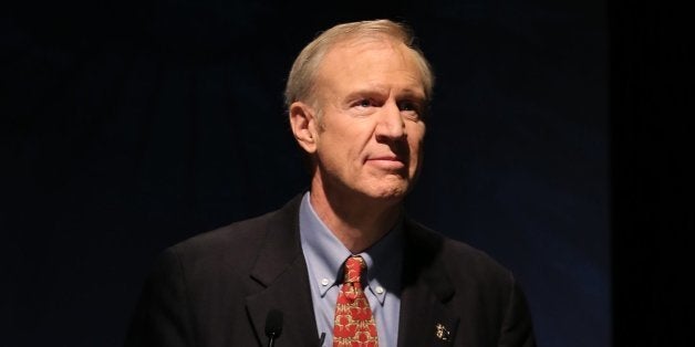 Bruce Rauner, a Republican candidate for governor of Illinois, speaks at a public form at the University of Chicago on Tuesday, March 4, 2014. (Terrence Antonio James/Chicago Tribune/MCT via Getty Images)