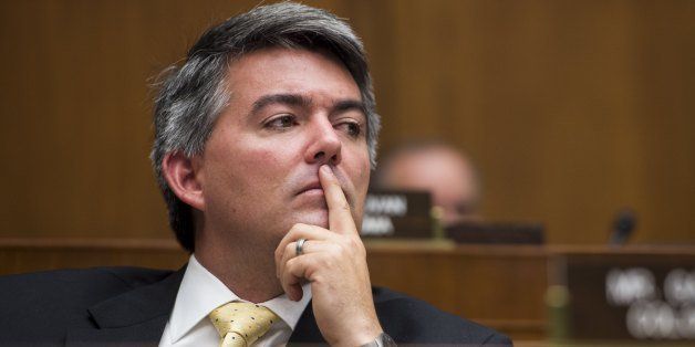 UNITED STATES - SEPTEMBER 12: Rep. Cory Gardner, R-Colo., listens during the House Oversight and Investigations Subcommittee hearing on 'DOE's Nuclear Weapons Complex: Challenges to Safety, Security, and Taxpayer Stewardship' on Wednesday, Sept. 12, 2012. The hearing focused on a security breach at the Oak Ridge complex by peace activists. (Photo by Bill Clark/Getty Images)