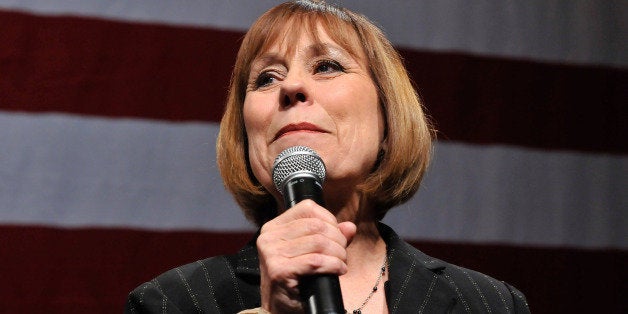 LAS VEGAS - NOVEMBER 03: U.S. Senate candidate Sharron Angle concedes defeat to supporters at the Nevada Republican Party's election results watch party at the Venetian Resort Hotel Casino after she lost to incumbent U.S. Senate Majority Leader Harry Reid (D-NV) early November 3, 2010 in Las Vegas, Nevada. (Photo by David Becker/Getty Images)