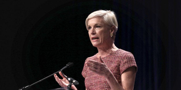 WASHINGTON, DC - OCTOBER 25: Planned Parenthood Action Fund president Cecile Richards addresses the 20th annual Women's Leadership Forum of the Democratic National Committee (DNC) October 25, 2013 in Washington, DC. The DNC held the forum to discuss women's roles in leadership. First lady Michelle Obama will address the forum in the afternoon. (Photo by Alex Wong/Getty Images)