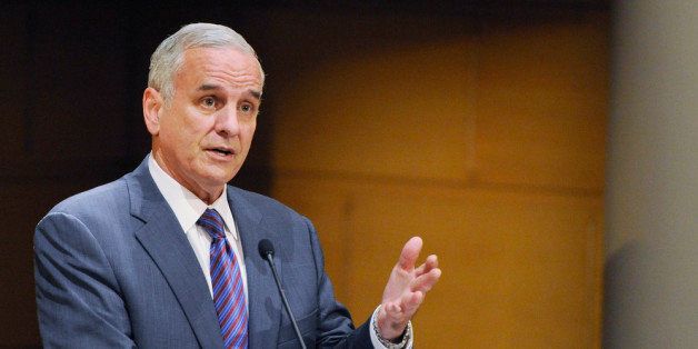 MINNEAPOLIS, MN - JULY 14: Governor of Minnesota Mark Dayton speaks to Policy Fellows at the Humphrey School of Public Affairs on July 14, 2011 in Minneapolis, Minnesota. The state of Minnesota shut down state services after Republicans and Democrats failed to come to an agreement on the budget. (Photo by Hannah Foslien/Getty Images)