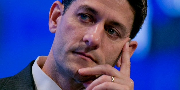 Representative Paul Ryan, a Republican from Wisconsin and chairman of the House Budget Committee, listens during the 2013 Fiscal Summit sponsored by the Peter G. Peterson Foundation in Washington, D.C., U.S., on Tuesday, May 7, 2013. The summit puts forward solutions for bipartisan agreement to address America's long-term debt and deficits. Photographer: Andrew Harrer/Bloomberg via Getty Images