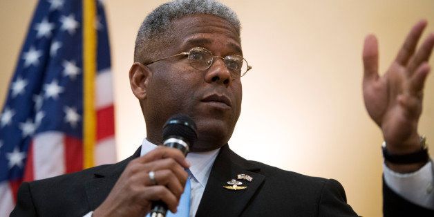 UNITED STATES - AUGUST 23: Rep. Allen West, R-Fla., of Florida?s 18th District, speaks to a meeting of the Independent Insurance Agents of Palm Beach County, in West Palm Beach, Fla. West is running against democrat Patrick Murphy. (Photo By Tom Williams/CQ Roll Call)
