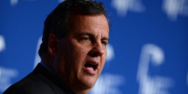 LAS VEGAS, NV - MARCH 29: New Jersey Gov. Chris Christie speaks during the Republican Jewish Coalition spring leadership meeting at The Venetian Las Vegas on March 29, 2014 in Las Vegas, Nevada. The Republican Jewish Coalition began its annual meeting wtih potential Republican presidential candidates in attendence, along with Republican super donor Sheldon Adelson. (Photo by Ethan Miller/Getty Images)